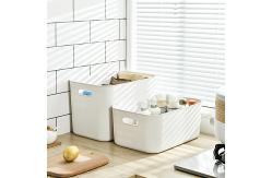 China Injection Plastic Storage Organizer Pink Plastic Storage Boxes With Lids supplier