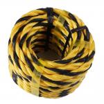 0-1000m Length PE Tiger Rope with High Strength in Yellow and Black 3 Strand Twisted for sale