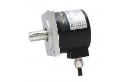 China Solid Flange Servo Motor Rotary Encoder , Optical Shaft Encoder With Metal Sheath supplier