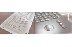 China Brushed Black Titanium Industrial Metal Keyboard High Vandal Proof Panel Mount supplier