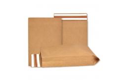 China 100% Recyclable Pure Paper Mailer Bag With Gusset On Sides And Bottom supplier