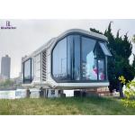 Futuristic 28 And 38 Square Meter Space Capsule House With Multifunctional Areas