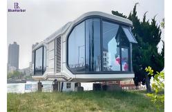 China Futuristic 28 And 38 Square Meter Space Capsule House With Multifunctional Areas supplier