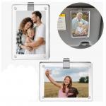 Sublimation Blanks Magnetic Acrylic Car Sun Visor Photo Clip For Souvenir Gifts for sale