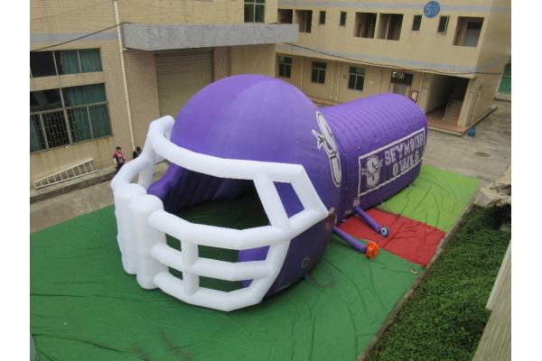 inflatable helmet/inflatable camping tent/inflatable football helmet tunnel