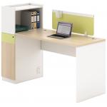 L1500/1700mm Wooden Office Computer Table SGS Office Desk Computer Table for sale