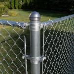 Garden Chain Mesh Fencing 10ft Square Post 9 Gauge PVC Coating for sale