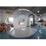 Christmas Decor Clear Inflatable Bubble Tent With Blowing Snow