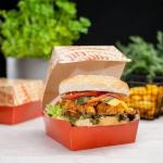 Wholesale customized hamburger boxes eco-friendly and recyclable fast food packaging boxes for sale