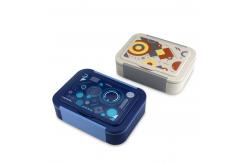 China Eco Friendly 4 Compartment Bento Lunch Box with Leak Proof Design Blue supplier