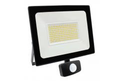 China Black 50W LED Floodlight With Motion Sensor Aluminum Diecast IP44 supplier