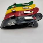 Double Ear Electrode Snap Connector , Black / Red / Yellow EKG Machine Cable