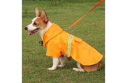 China Waterproof Windproof Rainproof Reflective Design Poncho Pu Dog Clothes supplier