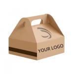 Wholesale Custom Eco-Friendly Burger Boxes - Greaseproof Kraft Paper Packaging for Fried Chicken & Takeaway for sale