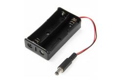 China Black Two 18650 Battery Holder Case With Switch supplier