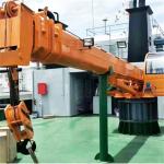 Seaport Marine 30T Mobile Harbor Crane Marine Knuckle Boom Crane for sale