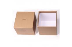 China Recyclable Kraft Cardboard Gift Packaging Box with Lids for Candle supplier