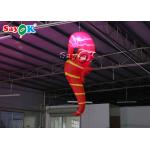 Club Decoration 2m  Red Inflatable LED Lighting Hippocampus
