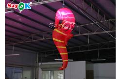 China Club Decoration 2m  Red Inflatable LED Lighting Hippocampus supplier