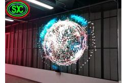 China P10 Outdoor transparent led curtain screen for Window , 75% Transparency supplier