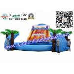 Funny Inflatable Water Toy with Pool and Slide , Interesting Inflatable Aqua Park for sale