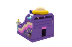China Factory Inflatable Bouncy House With Slide Moon Alien Astronaut Inflatable Combo supplier