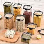 Kitchen PET Plastic Pantry Storage Containers For Food Organization 460ml 700ml for sale