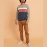 Custom Embroidered Blank Oversized Sweatshirts Crewneck For Spring