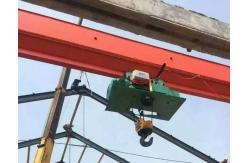 China 10Ton Single Girder Electric Overhead Traveling Charging Crane Remote Control supplier