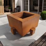 Garden Weathering Steel 3mm Thick Outdoor Steel Fireplace Round/Square for sale