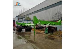 China Small 11.00R20 Wood Transport Genron Logging Semi Trailer supplier