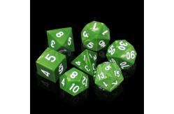 China Green Marble Natural Resin RPG Dice Multi - Noodle Dnd Dice Set supplier