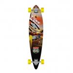 Punked Skateboards Pintail Route 66 Diner Longboard Complete Skateboard - 9 x 40 for sale