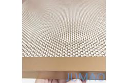 China Custom Mesh Screen Divider Architectural Woven Metal Mesh Champagne Gold supplier