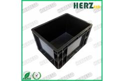 China ESD Container Bin Anti static Circulation Black Box supplier