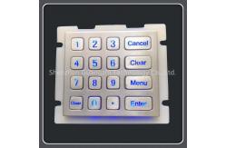 China 4x4 Button Wired Backlit Keyboard , Simple Installation Electronic Door Keypad supplier