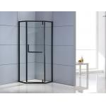 Tempered Glass Corner Quadrant Shower Enclosure Black ISO9001 for sale