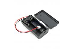 China XH2.54 Connector Two 18650 Battery Holder Box With Cover supplier