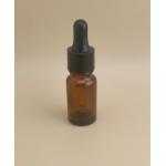Delicate Design Mini Clear Brown Smooth Round Dropper Bottle for Skincare for sale