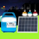 3PCS LED Bulbs Portable Solar Outdoor Lighting System For Home Reading for sale