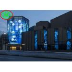 P12mm Highly Transparent LED Screen for car shop glass wall , DC5V60A for sale