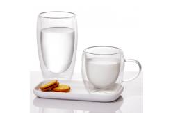 China Espresso Latte Milk Glass Tea Coffee Mugs Cups Transparent Drinkware 600ml 650ml supplier