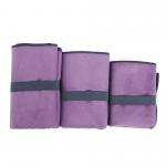 Purple Soft Waffle Microfiber Swimming Fitness Gym Hand Towel Super Absorbent for sale