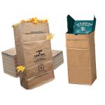 Custom Multiwall Lawn Paper Bags Brown Biodegradable Flexo Print Paper Refuse Bags for sale