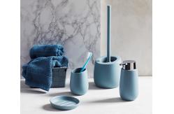 China Ø 7.5 Cm Ceramic Silicone Toilet Brush With A Matt Surface , Incl supplier