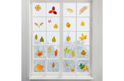 China Luminous Electrostatic Window Stickers Turkey Maple Leaf Window Sticker supplier
