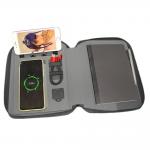 Durable PU Business Multifunctional Wireless Charging Notebook With Powerbank And USB