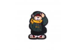 China Sweater Chenille Patch Embroidery , Ironing Sew On Patches For Clothes supplier