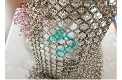 China Chainmail Welded Pvd Metal Ring Mesh For Facade Decoration supplier