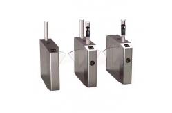 China Passage Width 550-600mm Retractable Flap Barriers Wing Gate Turnstile IP40 supplier